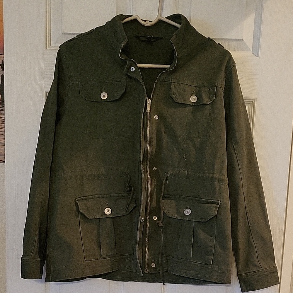 Baccini Dark Green Bomber Jacket